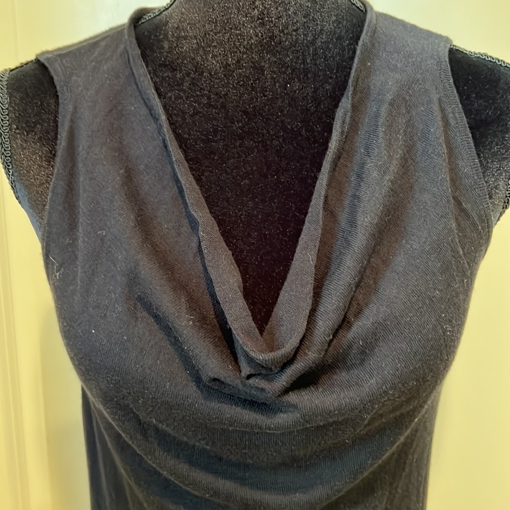Press black cowl neck tank top size medium